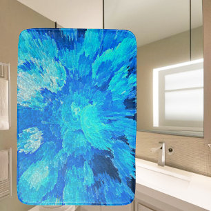 Tapis De Bain mosaïque Abstraite, moderne, turquoise