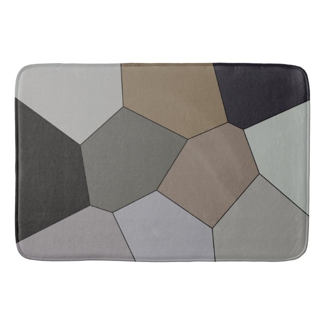 Tapis De Bain Motif à tonalité terrestre moderne (Devant)