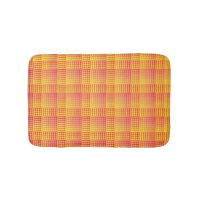 Motif Abstrait à Damier Rouge Jaune