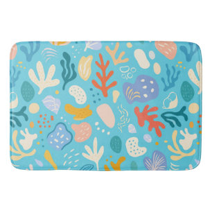 Tapis De Bain Motif abstrait sans couture de récif corallien océ