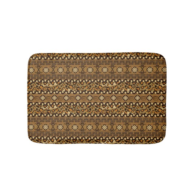 Tapis De Bain Motif africain 2 de peau de guépard (Devant)