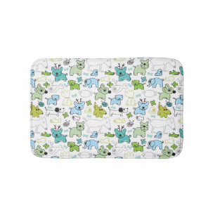 Tapis De Bain motif animal d'arrière - plan d'enfants