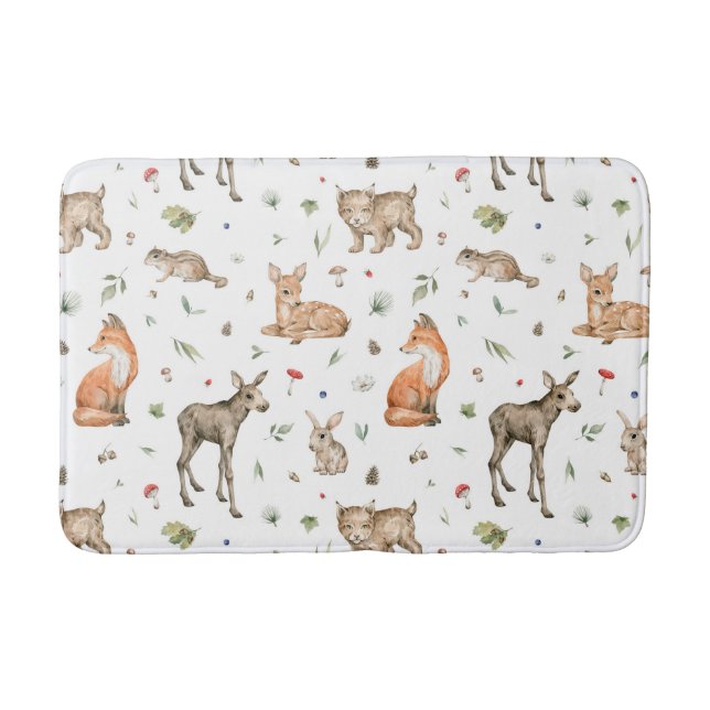 Tapis De Bain Motif animal de bois mou (Devant)