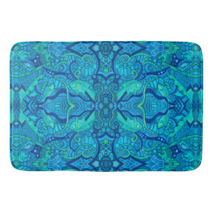 Tapis De Bain Motif arabe de Bohême sous-marin