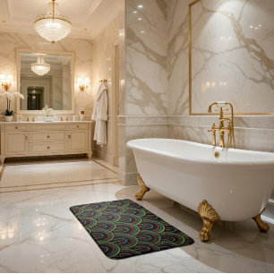 Tapis De Bain Motif Arc Broderie Rétro