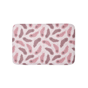 Tapis De Bain motif aux plumes de paons