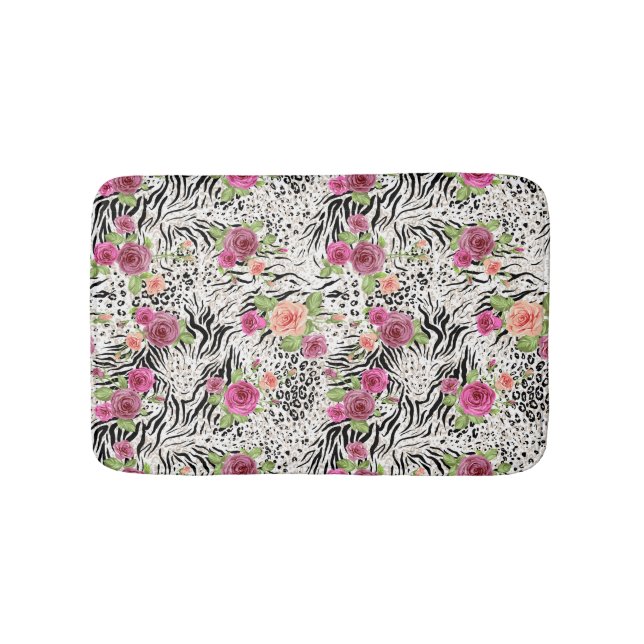 Tapis De Bain Motif avec des posters de animaux (Devant)