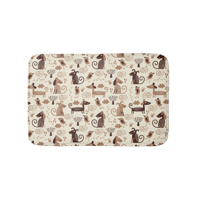 Tapis De Bain motif avec les chiens mignons (Devant)