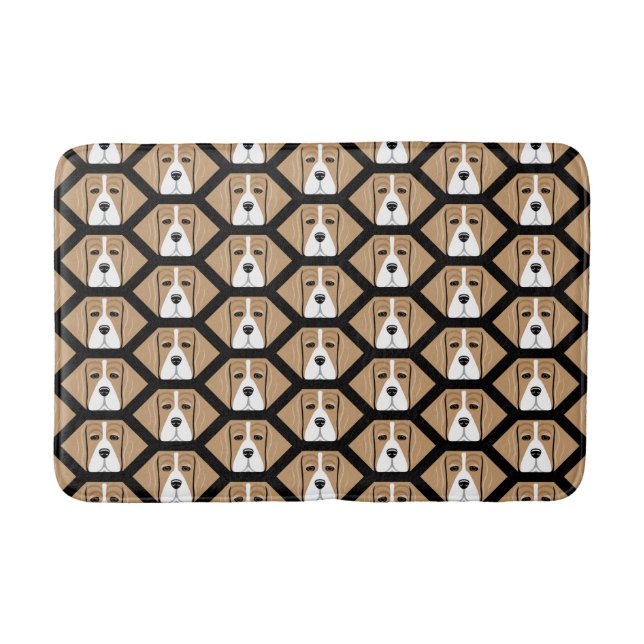 Tapis De Bain Motif Beagle Honeypeb (Devant)