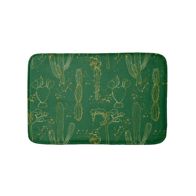 Tapis De Bain Motif Cactus (Devant)