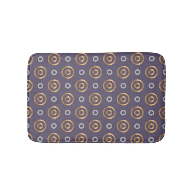 Tapis De Bain Motif Cercles géométriques (Devant)