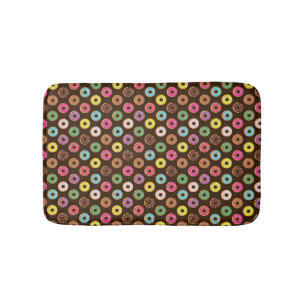 Tapis De Bain Motif coloré de beigne au chocolat