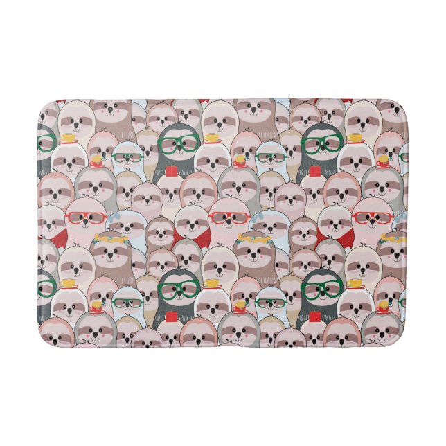 Tapis De Bain Motif comique de paresse (Devant)