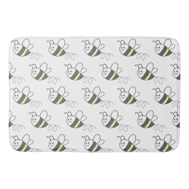 Tapis De Bain Motif croisé Imprimer Abee mignonne (Devant)