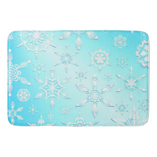 Tapis De Bain Motif Crystal Snowflakes