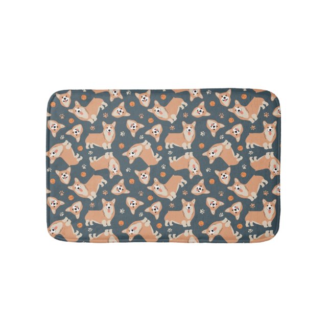 Tapis De Bain Motif Cute Corgi (Devant)