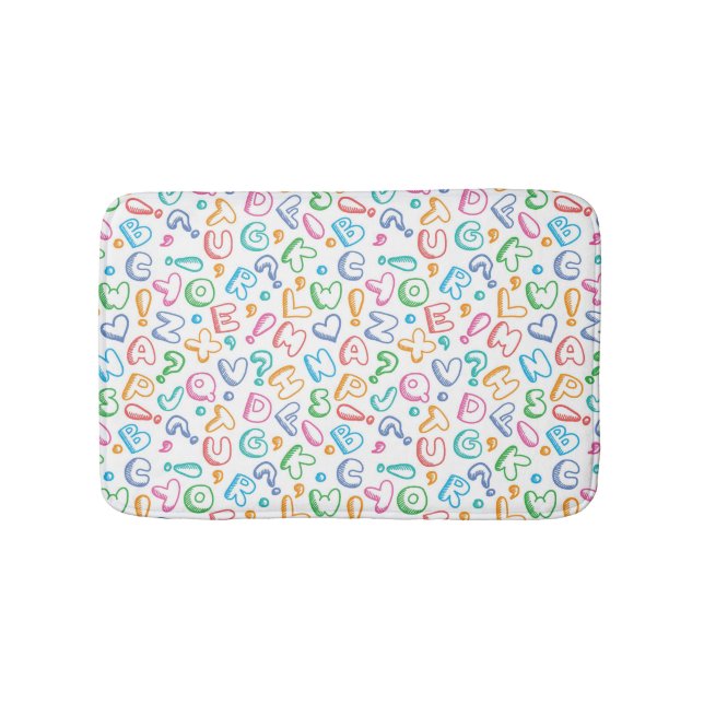 Tapis De Bain motif d'alphabet (Devant)