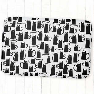 Tapis De Bain Motif d'amusement de chat noir