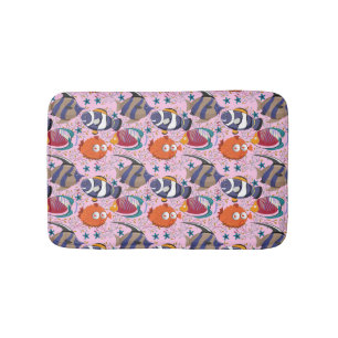 Tapis De Bain Motif d'animaux aquatiques   vie sous-marine en me