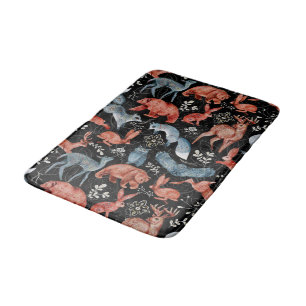 Tapis De Bain Motif d'animaux de la forêt complexe