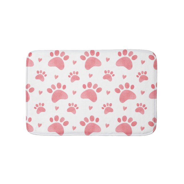 Tapis De Bain Motif d'aquarelle Cat Paws (Devant)