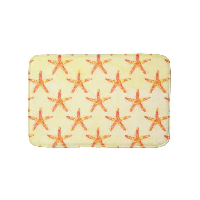 Tapis De Bain Motif d'aquarelle Starfish (Devant)