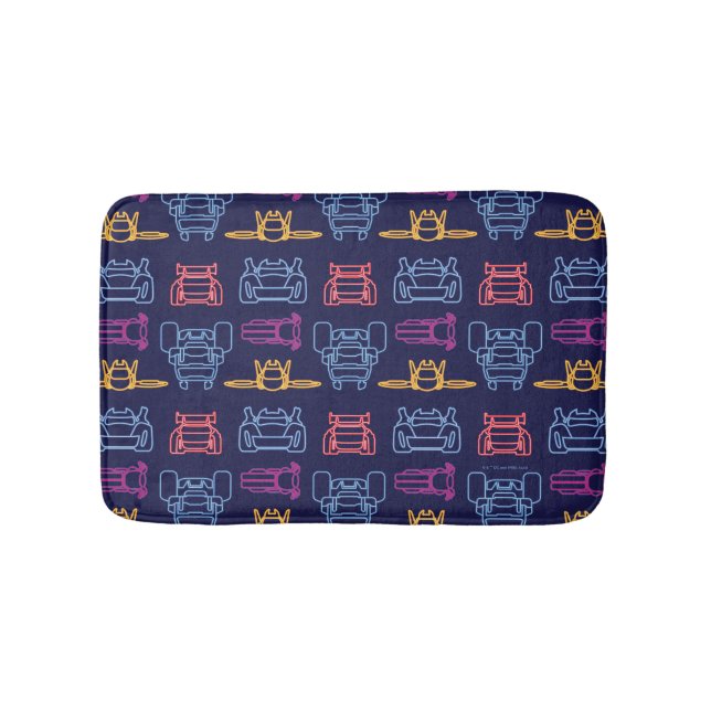 Tapis De Bain Motif d'arrière-plan Batwheel™ Neon (Devant)
