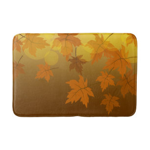 Tapis De Bain Motif d'automne avec feuilles d'érable en chute et
