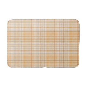 Tapis De Bain Motif d'automne citrouille épice Plaid