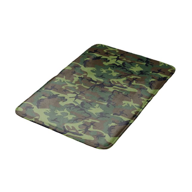 TAPIS DE BAIN MOTIF DE CHASSE CAMOFLAGE (Angle)