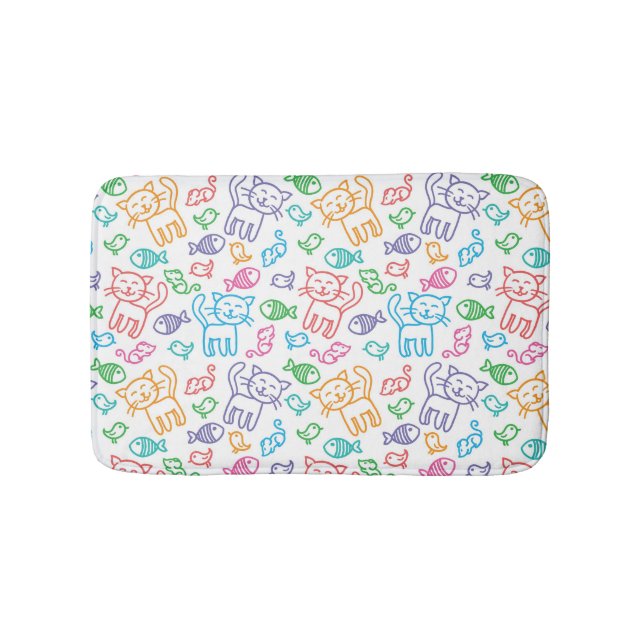 Tapis De Bain motif de chat (Devant)