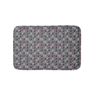 Tapis De Bain motif de chaton et de souris
