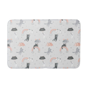 Tapis De Bain Motif de chats à plume