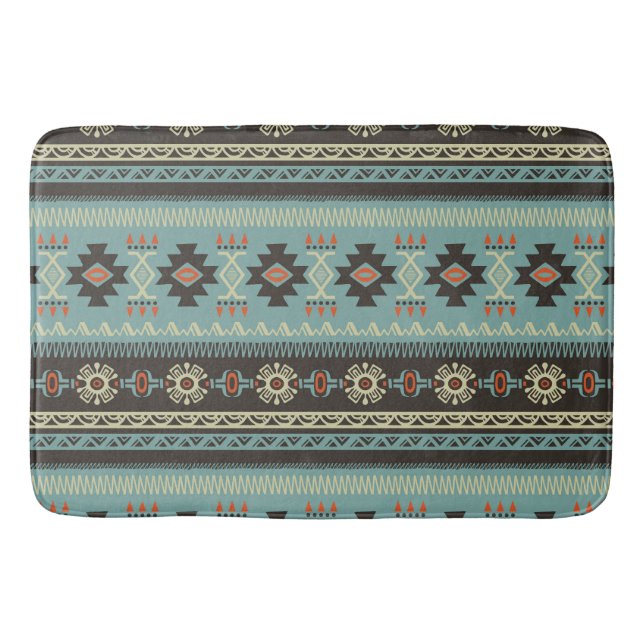 Tapis De Bain Motif de couverture amérindienne (Devant)