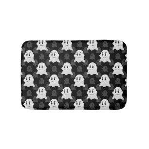 Tapis De Bain Motif de design d'impression noir blanc Ghost