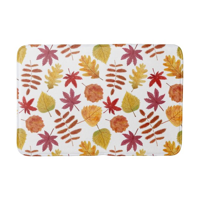 Tapis De Bain Motif de feuille d'automne (Devant)
