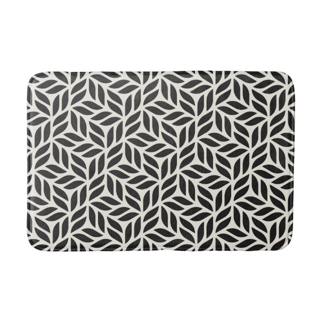 Tapis De Bain Motif de feuille moderne et élégant (Devant)