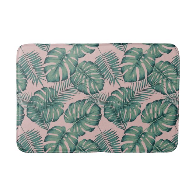 Tapis De Bain Motif de feuille tropicale (Devant)