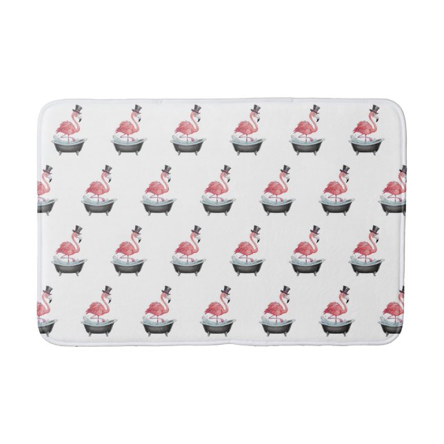 Tapis De Bain Motif de flamant de dessin (Devant)