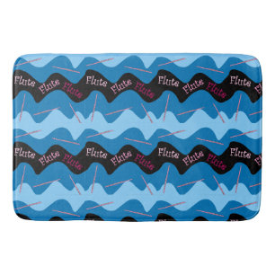 Tapis De Bain Motif de flute rose