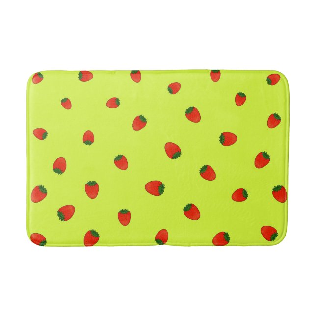 Tapis De Bain Motif de fraises (Devant)