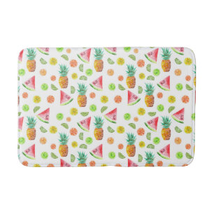 Tapis De Bain Motif de fruit glacé d'aquarelle