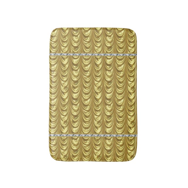Tapis De Bain Motif de goutte d'or (Devant (Vertical))