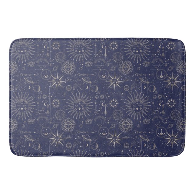 Tapis De Bain Motif de la marine d'astronomie céleste (Devant)