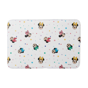 Tapis De Bain Motif de la souris Minnie Rainbow Bow