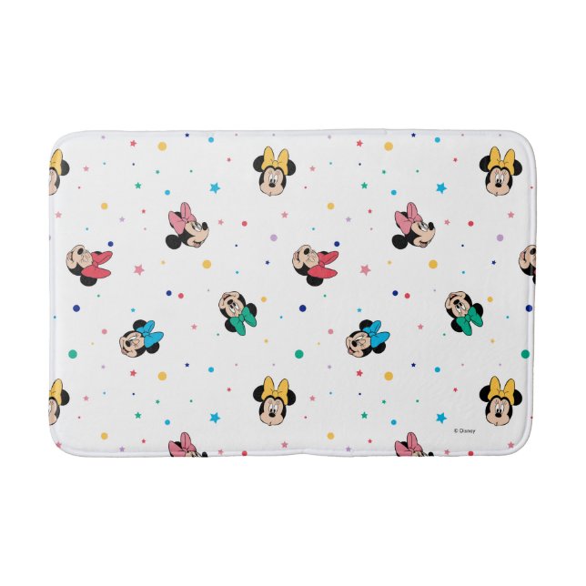 Tapis De Bain Motif de la souris Minnie Rainbow Bow (Devant)