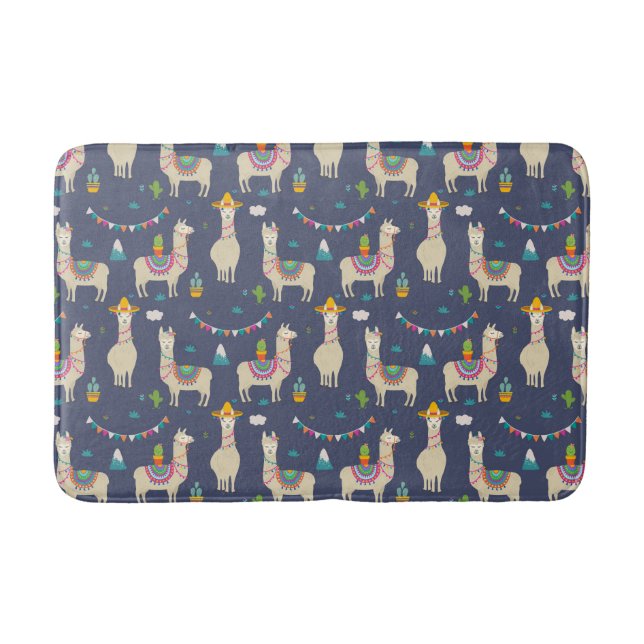 Tapis De Bain Motif de lama de célébration (Devant)
