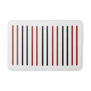 Tapis De Bain "Motif de ligne verticale - minimaliste élégant