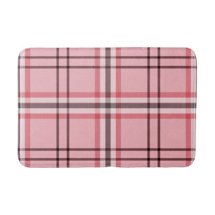 Tapis De Bain Motif de mode rose et gris chic