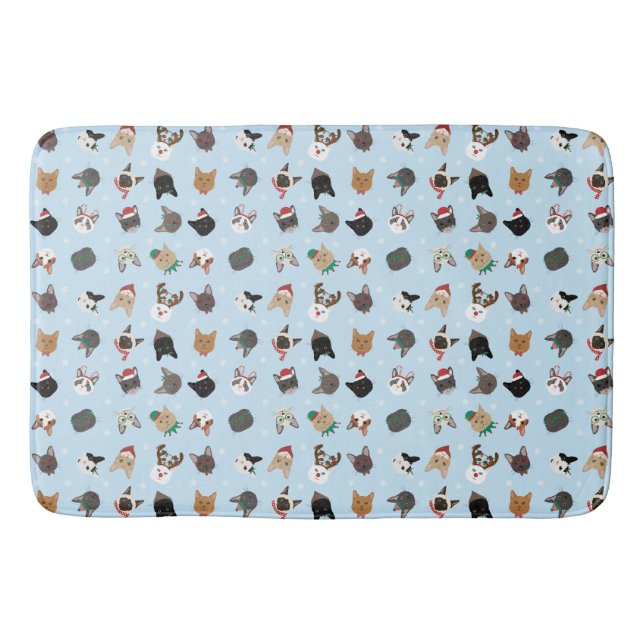 Tapis De Bain Motif de Noël du chat (Devant)